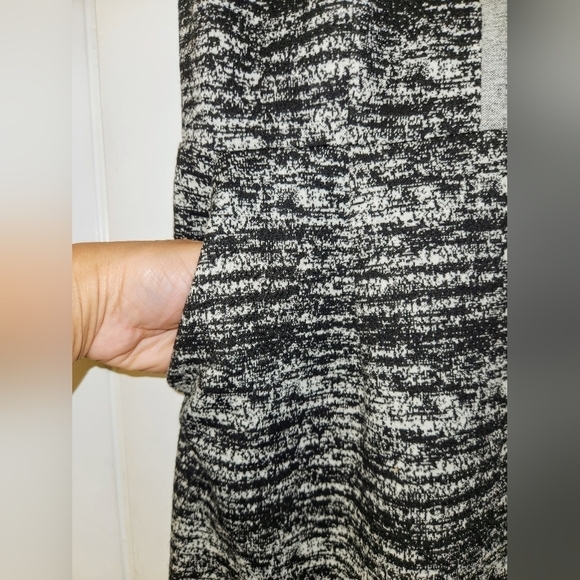 Anthropologie Tabitha Tema Dress Sheath Marled Stretch Knit In Grey And Black 8 - Picture 9 of 16